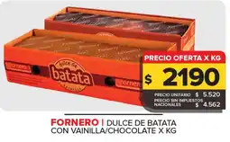 Carrefour Maxi Fornero dulce de batata con vainilla/chocolate oferta