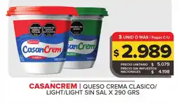 Carrefour Maxi Casancrem queso crema clasico/ light/light sin sal oferta