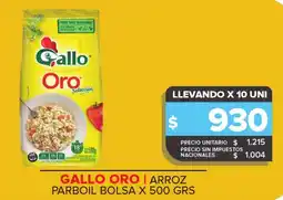 Carrefour Maxi Gallo oro arroz parboil bolsa oferta