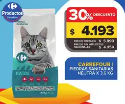 Carrefour Maxi Carrefour/piedras sanitarias neutra oferta