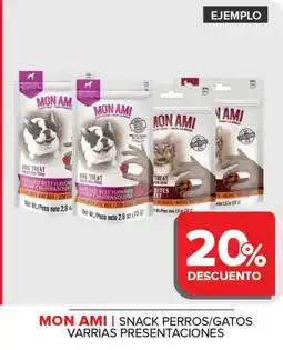 Carrefour Maxi Mon ami snack perros/gatos varrias presentaciones oferta