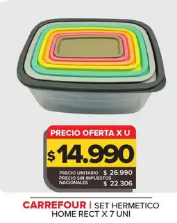 Carrefour Maxi Carrefour set hermetico home rect oferta