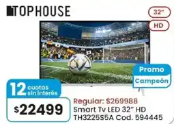 Coto Tophouse smart tv led 32" oferta