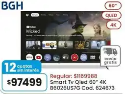 Coto Bgh smart tv qled 60" oferta