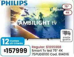 Coto Philips smart tv led 75" oferta