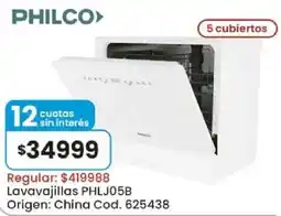 Coto Philco lavavajillas PHLJ05B oferta