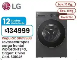Coto Lg lavasecarropas oferta