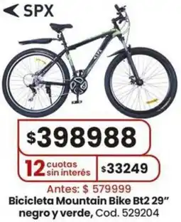Coto Mountain bike bicicleta bt2 29" negro y verde oferta