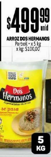 Makro Arroz dos hermanos 5kg oferta