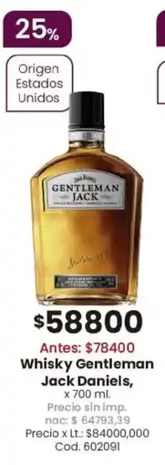 Coto Gentleman jack daniels whisky oferta