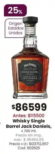 Coto Barrel jack daniels whisky single oferta