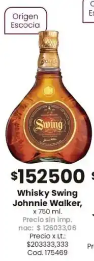 Coto Swing johnnie walker whisky oferta