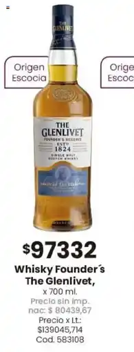 Coto The glenlivet whisky founder's oferta