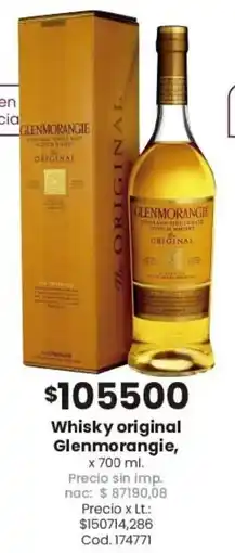 Coto Glenmorangie whisky original oferta