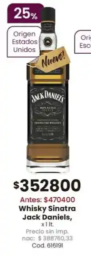 Coto Jack daniels whisky sinatra oferta