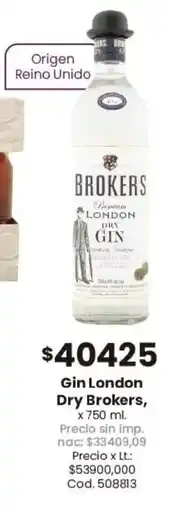 Coto Brokers gin london dry oferta