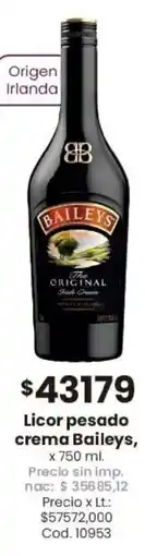 Coto Baileys licor pesado crema oferta