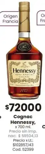 Coto Hennessy cognac oferta