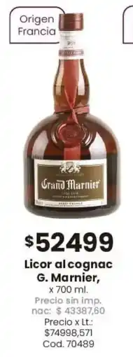 Coto G. marnier licor al cognac oferta