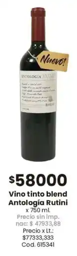 Coto Antología rutini vino tinto blend oferta