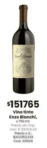 Coto Enzo bianchi vino tinto oferta
