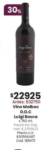 Coto D.O.C luigi bosca vino malbec oferta