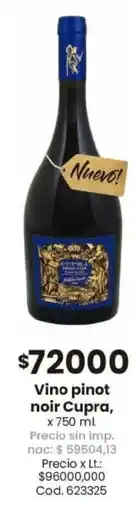 Coto Cupra vino pinot noir oferta