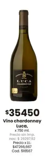 Coto Luca vino chardonnay oferta