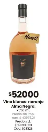 Coto Alma negra vino blanco naranjo oferta
