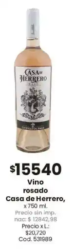 Coto Casa de herrero vino rosado oferta