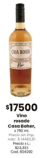 Coto Casa boher vino rosado oferta