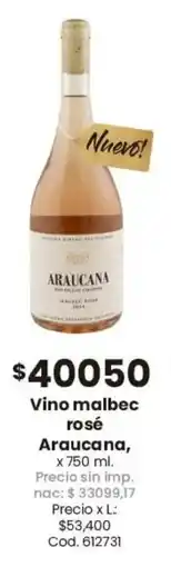Coto Araucana vino malbec rosé oferta