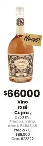 Coto Cupra vino rosé oferta