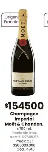 Coto Moët & chandon champagne imperial oferta
