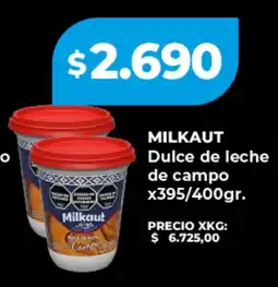 Supermayorista Vital Milkaut dulce de leche de campo oferta