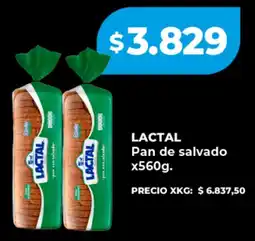 Supermayorista Vital Lactal pan de salvado oferta
