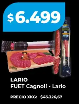 Supermayorista Vital Lario fuet cagnoli oferta