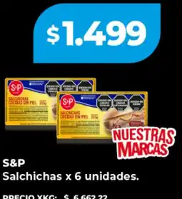 Supermayorista Vital S&P salchichas oferta