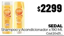 Diarco Sedal shampoo y acondicionador oferta