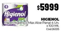 Diarco Higienol papel higiénico max aloe panal oferta