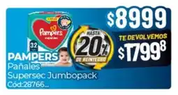 Diarco Pampers pañales supersec jumbopack oferta