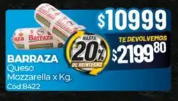Diarco Barraza queso mozzarella oferta