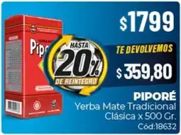 Diarco Piporé yerba mate tradicional clásica oferta