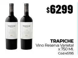 Diarco Trapiche vino reserva varietal oferta