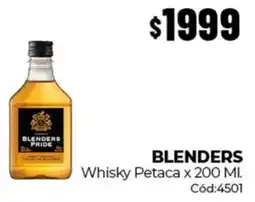 Diarco Blenders whisky petaca oferta