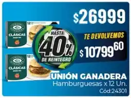 Diarco Unión ganadera hamburguesas oferta