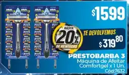 Diarco Prestobarba 3 máquina de afeitar comfortgel oferta