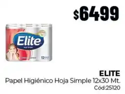 Diarco Elite papel higiénico hoja simple oferta