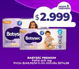 Supermayorista Vital Babysec premium pañal soft reg oferta