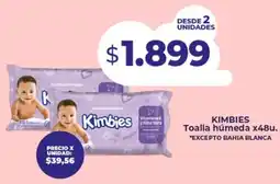 Supermayorista Vital Kimbies toalla húmeda oferta